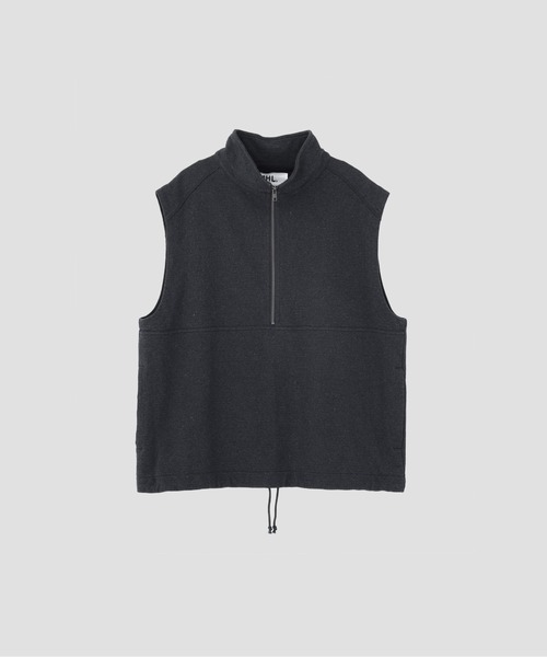 MHL.（エムエイチエル）の「RECYCLED DENIM LOOPBACK JERSEY（Tシャツ/カットソー・メンズ・ブラック・MEDIUM/LARGE）」の5枚目の写真