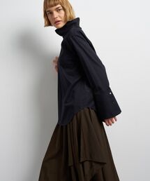 LANVIN en Bleu | スタンドカラープルオーバーブラウス(シャツ/ブラウス)