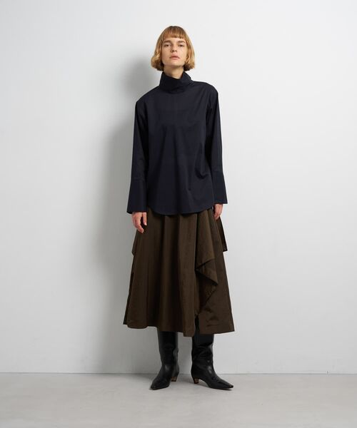 LANVIN en Bleu（ランバンオンブルー）の「スタンドカラープルオーバーブラウス（シャツ/ブラウス・レディース・ネイビー/ブルー/オフホワイト・38）」の13枚目の写真