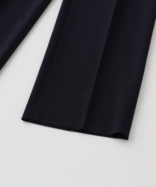 POSTELEGANT（ポステレガント）の「POSTELEGANT / ポステレガント wool waist adjust trousers（スラックス・メンズ・ネイビー・MEDIUM/LARGE）」の6枚目の写真
