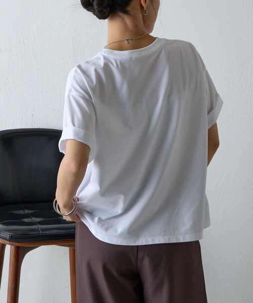 COLONY 2139(コロニートゥーワンスリーナイン)の「FINDERプリントTシャツ(Tシャツ/カットソー・レディース・ホワイト/ライトグレー/ブラウン/グリーン/ブラック・FREE)」の7枚目の写真