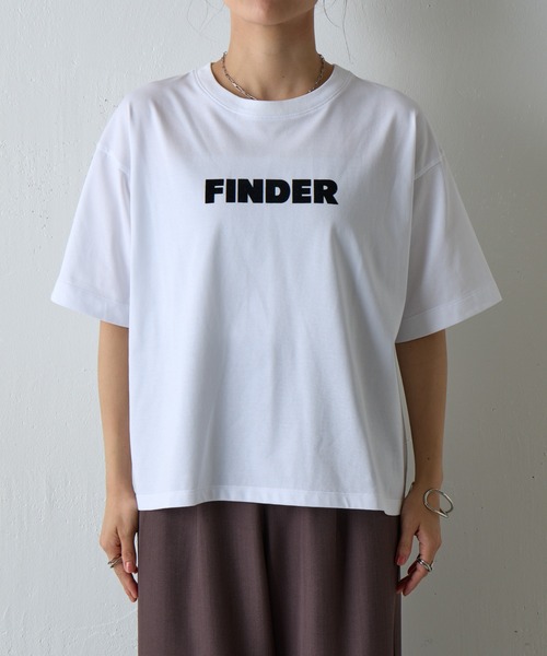 COLONY 2139(コロニートゥーワンスリーナイン)の「FINDERプリントTシャツ(Tシャツ/カットソー・レディース・ホワイト/ライトグレー/ブラウン/グリーン/ブラック・FREE)」の14枚目の写真