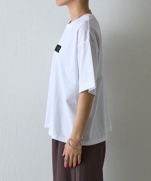 COLONY 2139(コロニートゥーワンスリーナイン)の「FINDERプリントTシャツ(Tシャツ/カットソー・レディース・ホワイト/ライトグレー/ブラウン/グリーン/ブラック・FREE)」の15枚目の写真