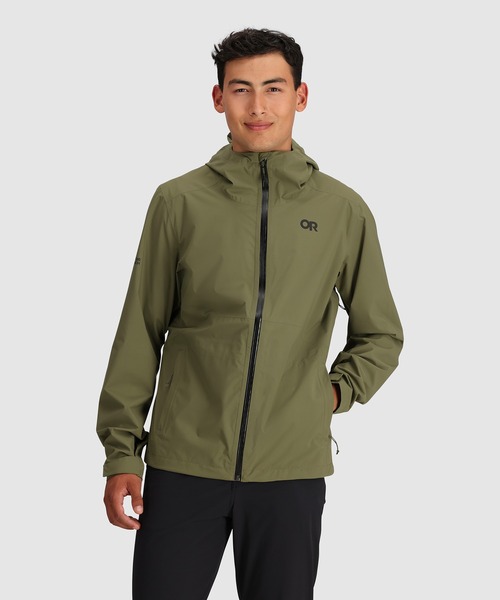 OUTDOOR RESEARCH（アウトドアリサーチ）の「OUTDOOR RESEARCH/アウトドアリサーチ Stratoburst Stretch Rain Jacket（ブルゾン・メンズ・グリーン・LARGE/MEDIUM）」の4枚目の写真