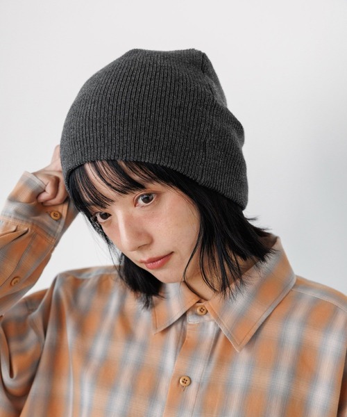 PBLIM（ページボーイリム）の「《UNISEX》ルーズニットビーニー（ニットキャップ/ビーニー・レディース・チャコールグレー/ブラック/ブラウン/ライトブルー・FREE）」の3枚目の写真