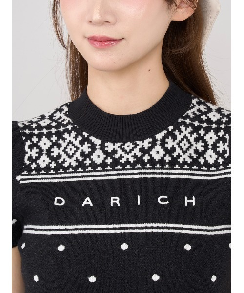 Darich(ダーリッチ)の「ノルディックドットニットミニワンピース(ワンピース・レディース・ブラウン/ブラック/グレー・FREE/FL)」の22枚目の写真