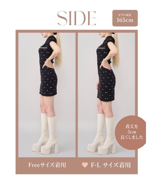Darich ノルディックドットニットミニワンピース ダーリッチ Darich ノルディックドットニットミニワンピース