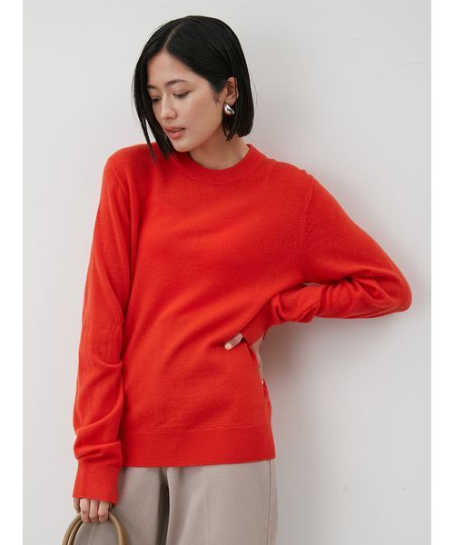 ウール100％ベーシッククルーネックニット（ニット/セーター）｜Mila