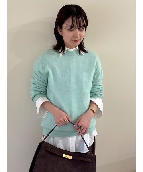 花*ん様 【定価8万】オスカーマランゴン　クルーネックニットメリノウール100% セール】ウール100％ベーシッククルーネックニット（ニット/セーター