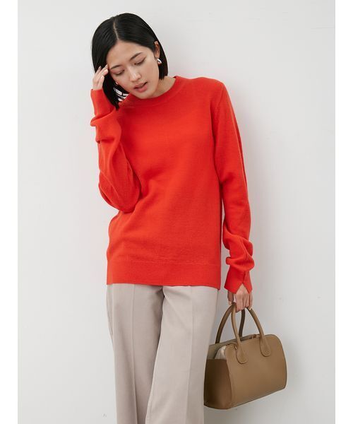 セール】ウール100％ベーシッククルーネックニット（ニット/セーター