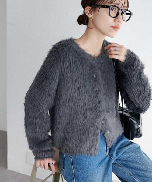 【激レア】フェザーヤーン ロング丈 ジップパーカー LUXE⁄R フェザーヤーンジャガード長袖ジップパーカー メンズ ブランド 大人 カジュアル 長袖 セットアップ可 フェザーヤーン ロゴ ブランド  ワッペン ジ （3-3(NAVY⁄ネイビー)）