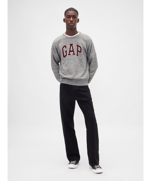 GAP（ギャップ）の「リラックスフィット GAPロゴ インターシャセーター
