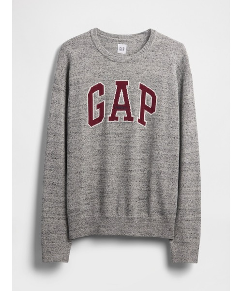 GAP(ギャップ)の「リラックスフィット GAPロゴ インターシャセーター(ニット/セーター・メンズ・ブラック/グレー/グリーン/ネイビー/ベージュ・XS/S/M/L/XL)」の11枚目の写真