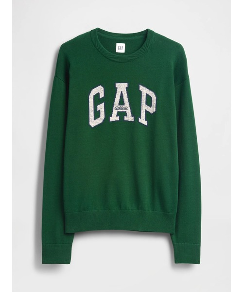 GAP(ギャップ)の「リラックスフィット GAPロゴ インターシャセーター(ニット/セーター・メンズ・ブラック/グレー/グリーン/ネイビー/ベージュ・XS/S/M/L/XL)」の12枚目の写真