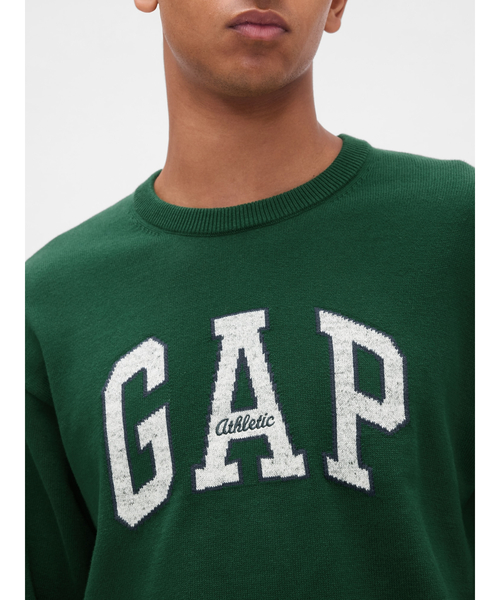 GAP(ギャップ)の「リラックスフィット GAPロゴ インターシャセーター(ニット/セーター・メンズ・ブラック/グレー/グリーン/ネイビー/ベージュ・XS/S/M/L/XL)」の19枚目の写真