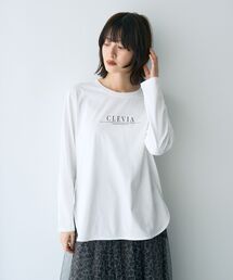 YECCA VECCA | ラウンドヘム長袖ロゴTee(Tシャツ/カットソー)