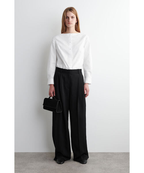 【まmi】COS - ワイドパンツ HIGH-WAISTED WIDE-LEG TROUSERS ハイウエスト ワイドレッグ