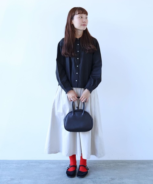 bulle de savon（ビュルデサボン）の「《early spring》チノクロス tuck スカート（スカート・レディース・ベージュ/オフホワイト・FREE）」の19枚目の写真