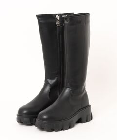 anuke/アンヌーク】Eco leather Long Boots/エコレザーロングブーツ