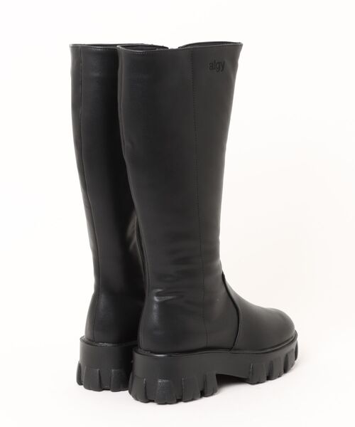 algy（アルジー）の「《ALGY》ロゴステッチロングブーツ（ブーツ・キッズ・ブラック・22.5cm/23.5cm/23.0cm/24.0cm）」の2枚目の写真