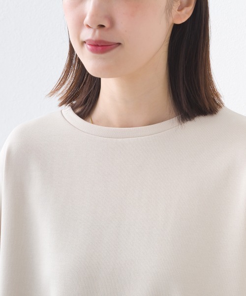 OMNES(オムネス)の「ダンボールニットボリューム袖ドロップショルダープルオーバー長袖(Tシャツ/カットソー・レディース・ブラック/グレイッシュベージュ・FREE)」の13枚目の写真