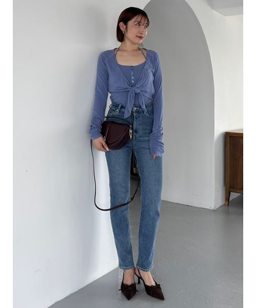 Chacott】カップインボレロプルオーバー（Tシャツ/カットソー