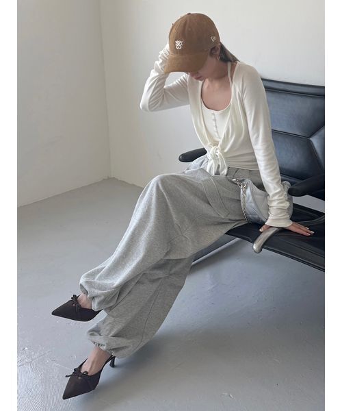 Chacott】カップインボレロプルオーバー（Tシャツ/カットソー