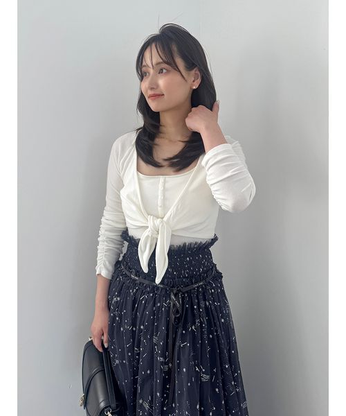 Chacott】カップインボレロプルオーバー（Tシャツ/カットソー