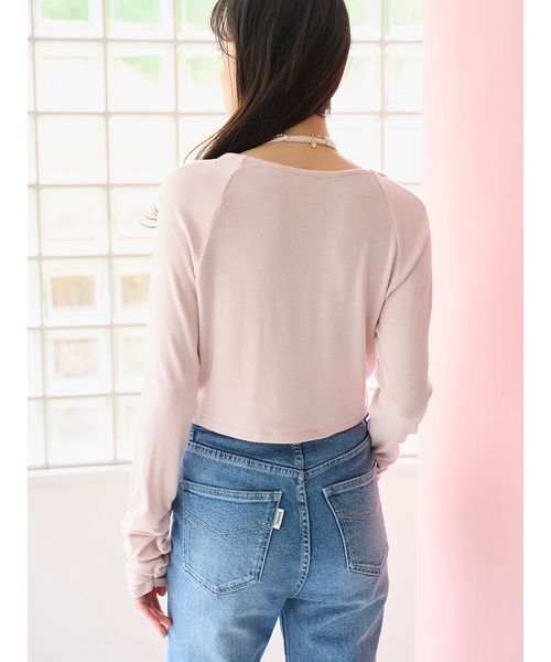 SNIDEL Chacott カップインボレロプルオーバー ピンク SNIDEL｜【Chacott】カップインボレロプルオーバー | Rakuten