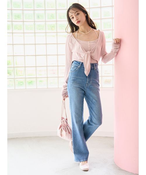 Chacott】カップインボレロプルオーバー（Tシャツ/カットソー