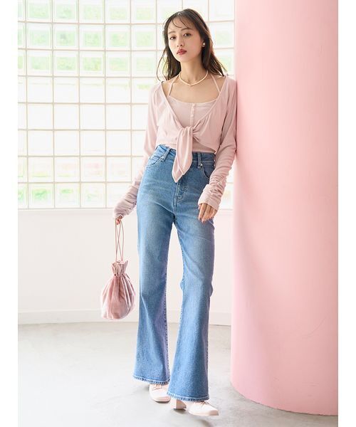 Chacott】カップインボレロプルオーバー（Tシャツ/カットソー