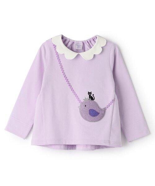 衿つきトロンプルイユトレーナー（スウェット）｜ANNA SUI mini