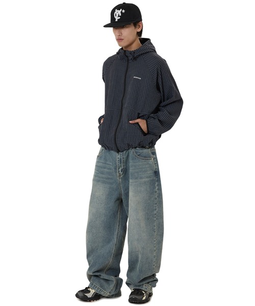 OY(オーワイ)の「『OY/オーワイ』CHECK HOODED WINDBREAKER/チェックフードウィンドブレーカー(その他アウター・レディース・ブラック/ネイビー・L)」の7枚目の写真