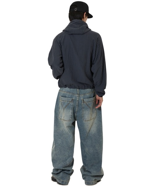 OY(オーワイ)の「『OY/オーワイ』CHECK HOODED WINDBREAKER/チェックフードウィンドブレーカー(その他アウター・レディース・ブラック/ネイビー・L)」の8枚目の写真