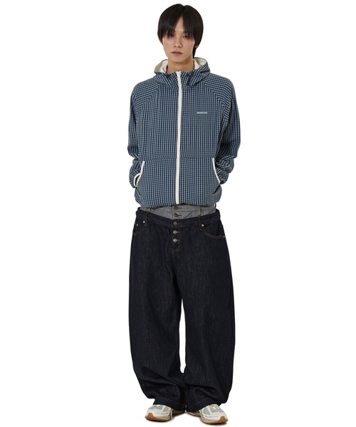 OY(オーワイ)の「『OY/オーワイ』CHECK HOODED WINDBREAKER/チェックフードウィンドブレーカー(その他アウター・レディース・ブラック/ネイビー・L)」の12枚目の写真