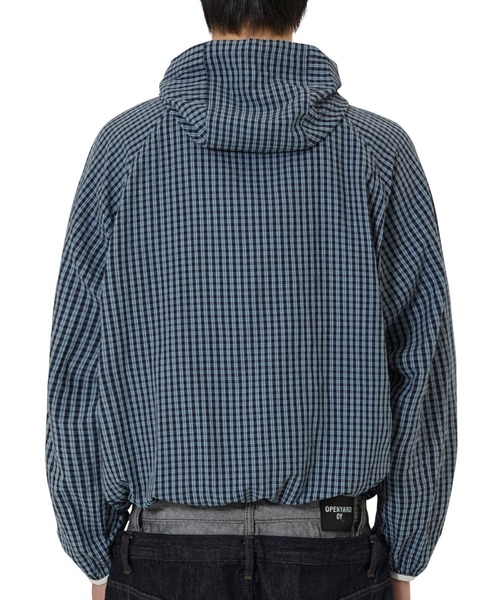 OY(オーワイ)の「『OY/オーワイ』CHECK HOODED WINDBREAKER/チェックフードウィンドブレーカー(その他アウター・レディース・ブラック/ネイビー・L)」の11枚目の写真