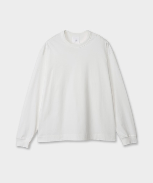 CINOH(チノ)の「COTTON JERSEY LONG SLEEVE T-SHIRT(Tシャツ/カットソー・メンズ・ホワイト/ブラック・46/48)」の6枚目の写真