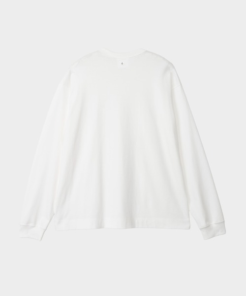 CINOH(チノ)の「COTTON JERSEY LONG SLEEVE T-SHIRT(Tシャツ/カットソー・メンズ・ホワイト/ブラック・46/48)」の8枚目の写真