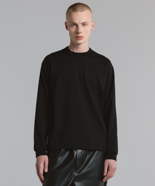 CINOH(チノ)の「COTTON JERSEY LONG SLEEVE T-SHIRT(Tシャツ/カットソー・メンズ・ホワイト/ブラック・46/48)」の11枚目の写真