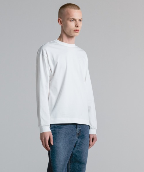 CINOH(チノ)の「COTTON JERSEY LONG SLEEVE T-SHIRT(Tシャツ/カットソー・メンズ・ホワイト/ブラック・46/48)」の15枚目の写真