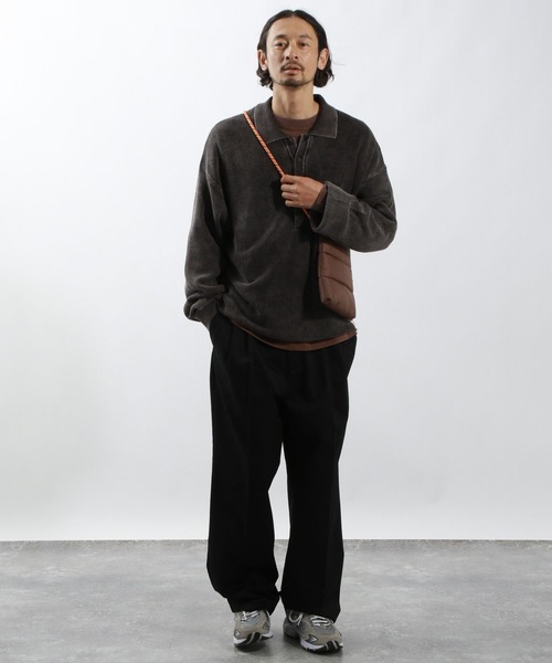 BAYFLOW（ベイフロー）の「フェードポロニットプルオーバー（ニット/セーター・メンズ・ピンク/ベージュ/チャコール・MEDIUM/LARGE）」の17枚目の写真