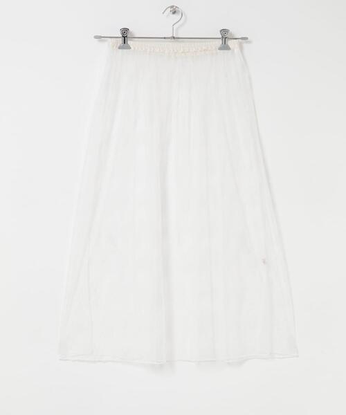 F by ROSSO（エフバイロッソ）の「F by ROSSO　チュールレースレイヤードスカート（スカート・レディース・ブラック/ホワイト・FREE）」の8枚目の写真