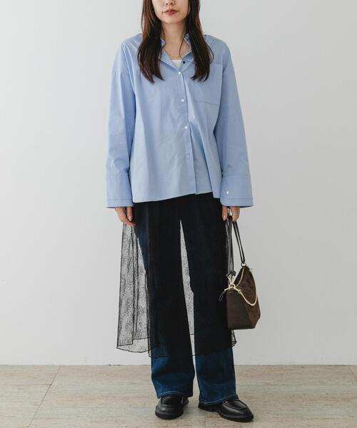 F by ROSSO（エフバイロッソ）の「F by ROSSO　チュールレースレイヤードスカート（スカート・レディース・ブラック/ホワイト・FREE）」の15枚目の写真