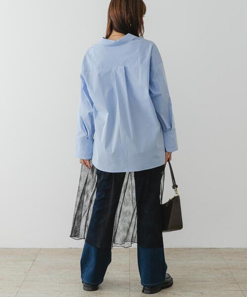 F by ROSSO（エフバイロッソ）の「F by ROSSO　チュールレースレイヤードスカート（スカート・レディース・ブラック/ホワイト・FREE）」の16枚目の写真