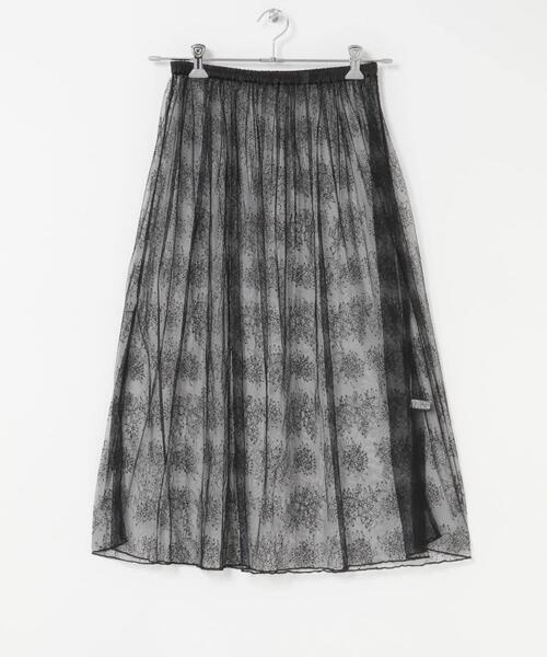 F by ROSSO（エフバイロッソ）の「F by ROSSO　チュールレースレイヤードスカート（スカート・レディース・ブラック/ホワイト・FREE）」の17枚目の写真