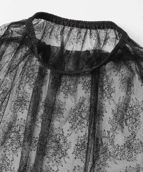 F by ROSSO（エフバイロッソ）の「F by ROSSO　チュールレースレイヤードスカート（スカート・レディース・ブラック/ホワイト・FREE）」の18枚目の写真