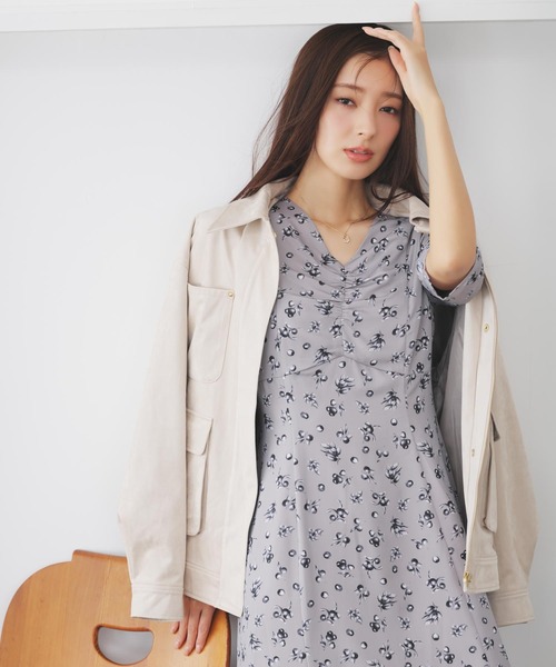 NOELA(ノエラ)の「フェイクスエードワークジャケット(その他アウター・レディース・ベージュ/モカ・M/S)」の2枚目の写真