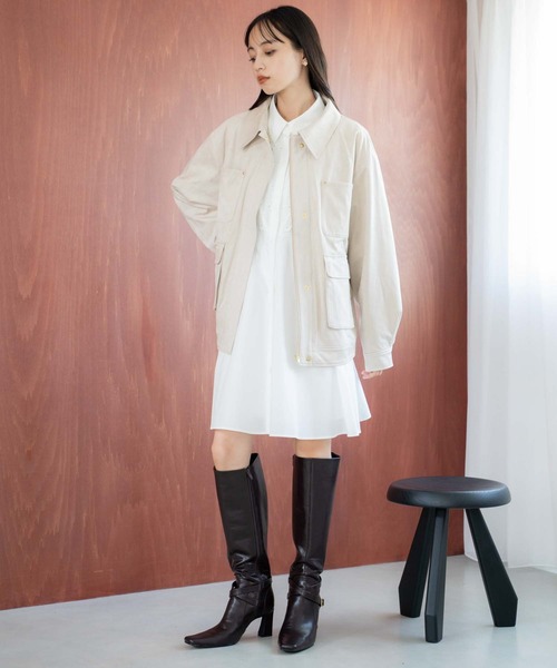 NOELA(ノエラ)の「フェイクスエードワークジャケット(その他アウター・レディース・ベージュ/モカ・M/S)」の9枚目の写真