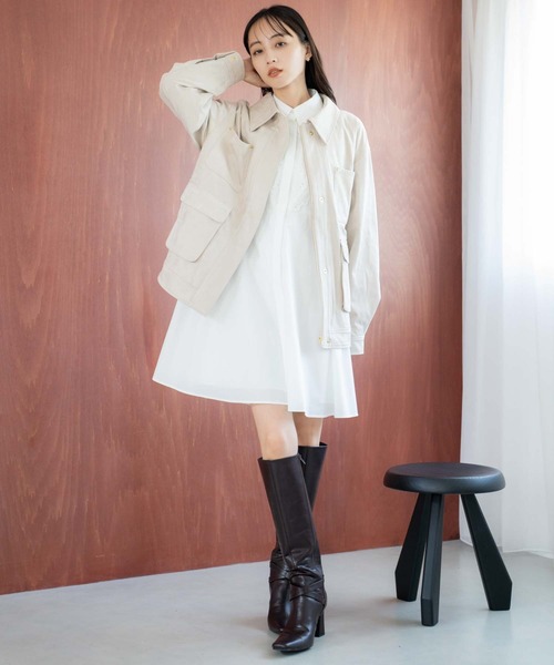 NOELA(ノエラ)の「フェイクスエードワークジャケット(その他アウター・レディース・ベージュ/モカ・M/S)」の10枚目の写真