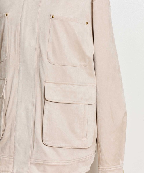 NOELA(ノエラ)の「フェイクスエードワークジャケット(その他アウター・レディース・ベージュ/モカ・M/S)」の14枚目の写真